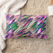 派手な色の石筍または岩 ランバークッション (ブランケット)