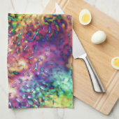 派手な色はかりで測または水滴 キッチンタオル (四つ折り)