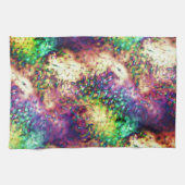派手な色はかりで測または水滴 キッチンタオル (横)
