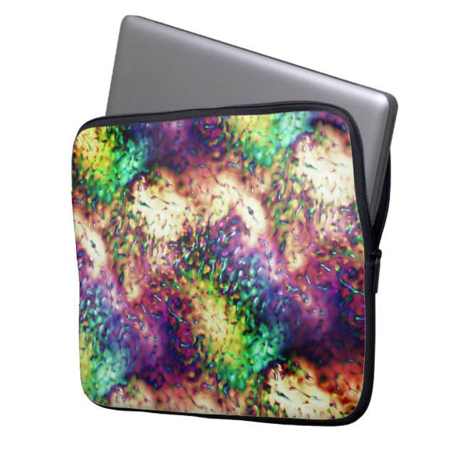 派手な色はかりで測または水滴 ラップトップスリーブ (正面左)