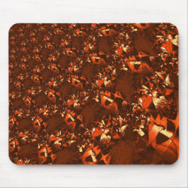 派手な茶色がかったサンゴで、エンボスに似ている マウスパッド