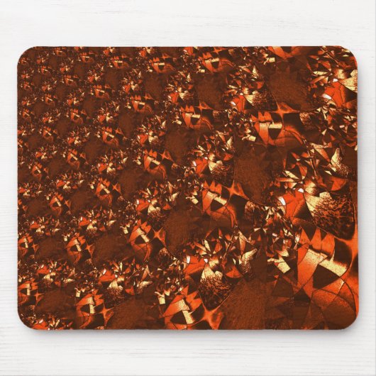 派手な茶色がかったサンゴで、エンボスに似ている マウスパッド (正面)
