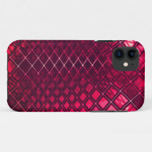 派手な赤いスケッチいくつかの曲がったジュート Case-Mate iPhoneケース (裏面(横))