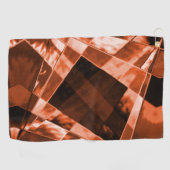 派手な赤褐色の傾斜した四角形と長方形 ゴルフタオル (横)