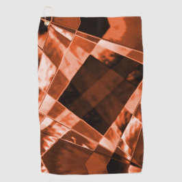 派手な赤褐色の傾斜した四角形と長方形 ゴルフタオル