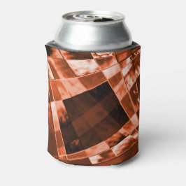 派手な赤褐色の傾斜した四角形と長方形 缶クーラー