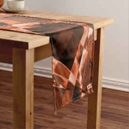 派手な赤褐色の傾斜した四角形または長方形 ショートテーブルランナー