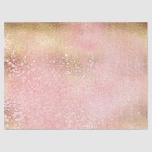 派手な金ゴールドのピンクの紙吹雪の魅力的な輝き 薄葉紙 (正面)