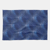 派手な青い尖ったグリルは、膨らんだ膨らんだ膨らんだ膨らんだ キッチンタオル (横)