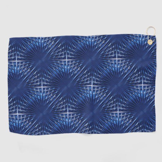 派手な青い尖ったグリルは、膨らんだ膨らんだ膨らんだ膨らんだ ゴルフタオル (横)