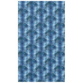 派手な青色の打ち曲げガラス反復 テーブルクロス (正面)