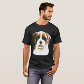 派手な顔をしたボクサー Tシャツ (正面フル)