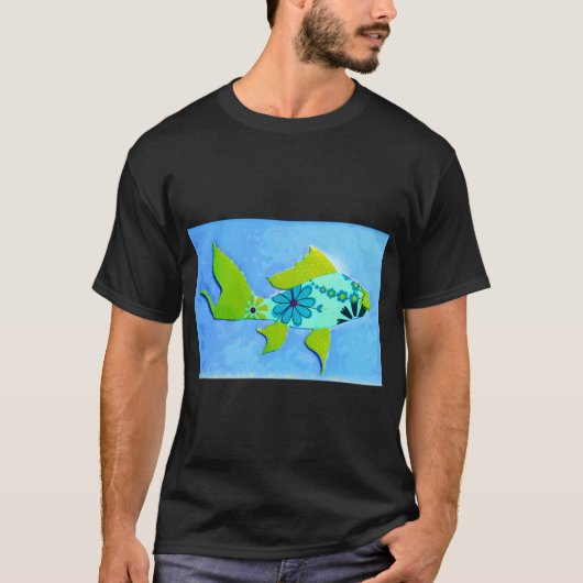 派手な魚 Tシャツ (正面)