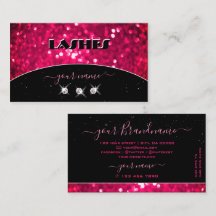 派手な黒ピンクガーリーのグリッターシマきらめくリー