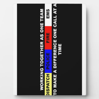 派遣、警察、火災、ems フォトプラーク