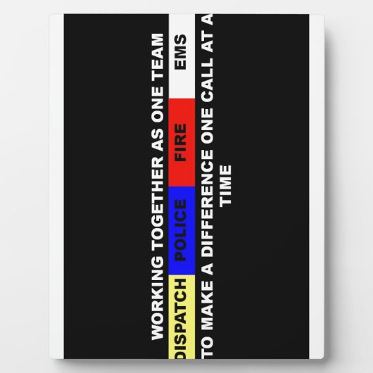 派遣、警察、火災、ems フォトプラーク (正面)