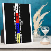 派遣、警察、火災、ems フォトプラーク (側面)