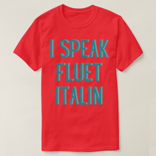 流おもしろい流話だイタリアン Tシャツ (デザイン正面)