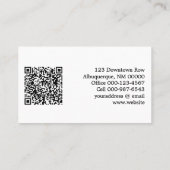 流しおもしろい写真入り交換猫とQRコード 名刺 (裏面)