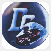 流し煙風 スクエアシール (正面)