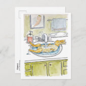 流し葉書にハレ ポストカード (正面/裏面)