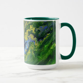 流し込みアクリルアートワーク鏡画像 マグカップ