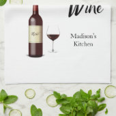 「流ち話ょうなワイン」バー/ キッチンタオル (折り畳み)