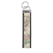 流れおよび貿易風が付いている世界地図の地図 リストバンドキーホルダー (鍵トップ)