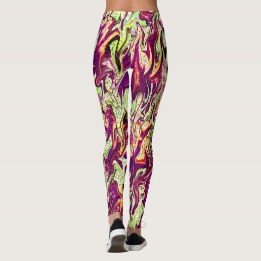 流れている紅葉... レギンス (裏面)