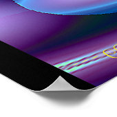 流れに乗る!!!(ブルー) ポスター (角)