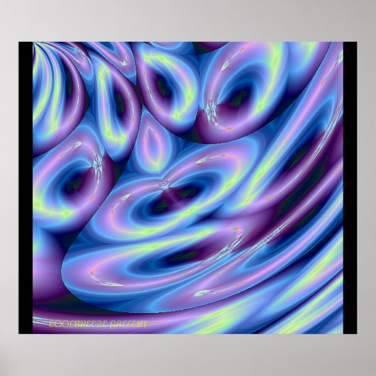 流れに乗る!!!(ブルー) ポスター (正面)