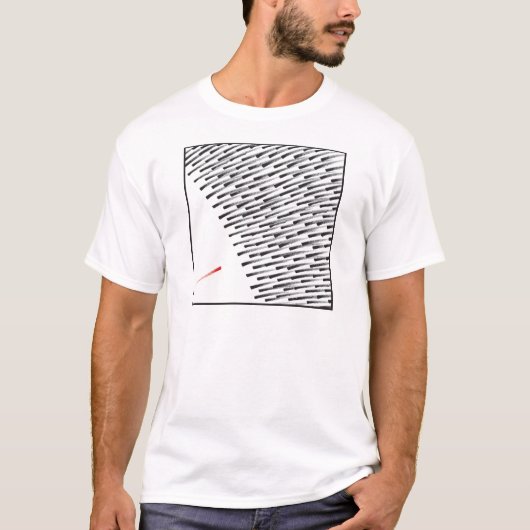 流れに対して行くこと Tシャツ (正面)