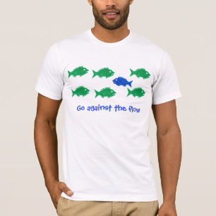 流れに対して行って下さい Tシャツ