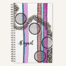 流れに従え、パーソナライズされたオリジナルのアートワーク ノートブック