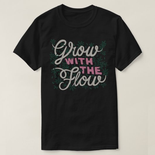 流れに従って成長する Tシャツ (デザイン正面)