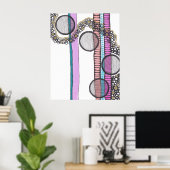 流れに沿って行く、オリジナルアートのドードル ポスター (ホームオフィス)