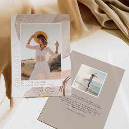 流れに沿って |フォイルフォト卒業発表 箔招待状