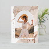 流れに沿って |フォイルフォト卒業発表 箔招待状 (立ち正面)