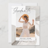 流れに沿って |写真卒業のお知らせ 案内状 (正面)