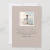 流れに沿って |写真卒業のお知らせ 案内状 (裏面)