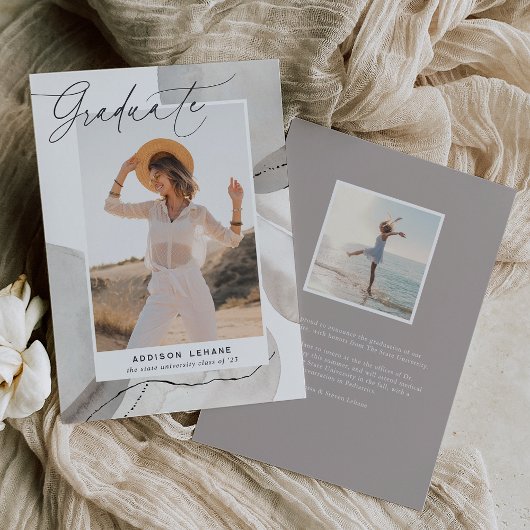 流れに沿って |写真卒業のお知らせ 案内状