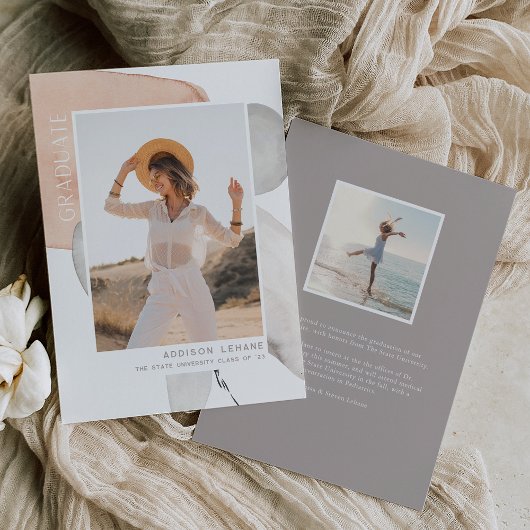 流れに沿って |写真卒業のお知らせ 案内状