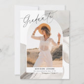 流れに沿って |写真卒業のお知らせ 案内状 (正面)