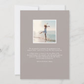 流れに沿って |写真卒業のお知らせ 案内状 (裏面)