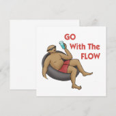 流れに身をまかせての招待 招待状 (正面/裏面)