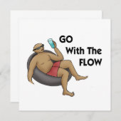 流れに身を任せての誘い 招待状 (正面/裏面)