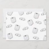 「流れに身を任せて」写真クリスマス・ホリデーカード 招待状 (裏面)