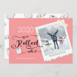 「流れに身を任せて」写真クリスマス・ホリデーカード 招待状