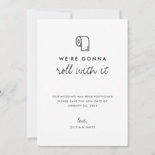 流れに身を任せて 計画変更 結婚式延期 案内状