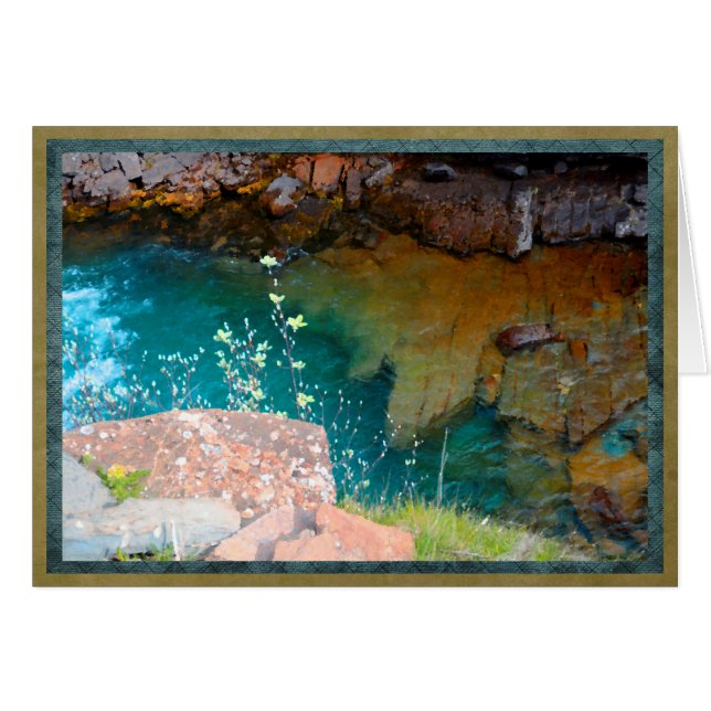 流れのカラフルで、穏やかなプール (正面横)